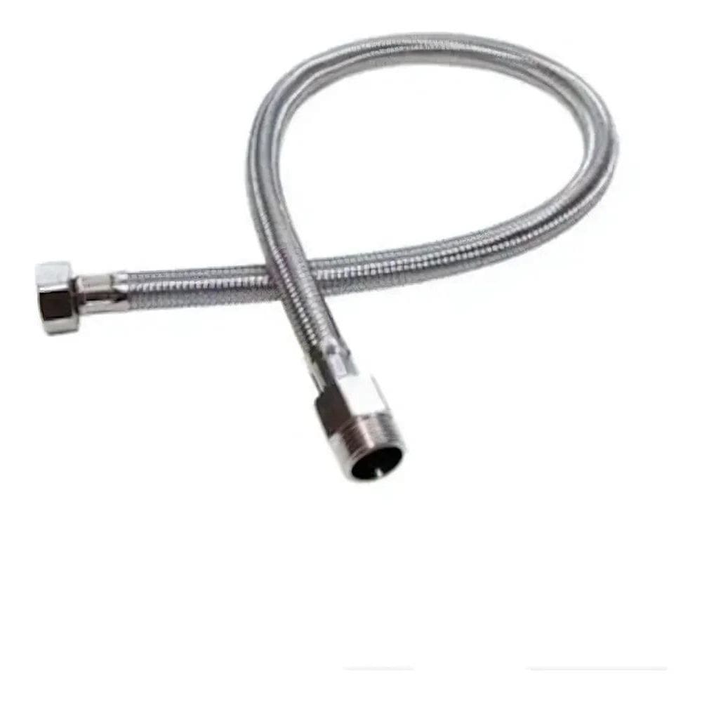 10X Engate Mangueira Flexível Trançado Aço Inox 60 Cm