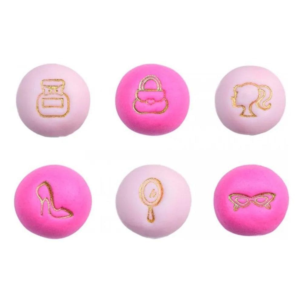 10X Kit Carimbos Brigadeiros Feminino Bonequinha - Blue Sta