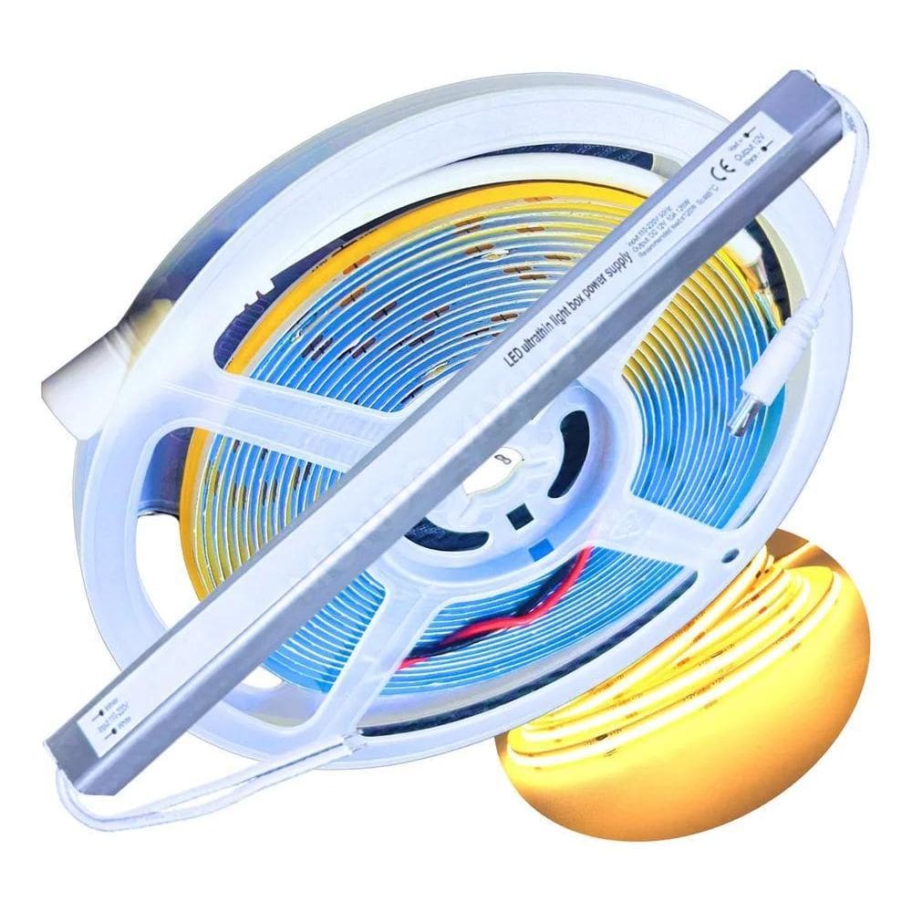 10X Mundo Mix Led 01 Rolo Mundo Mix Led 5Mt Fita Cob Quente