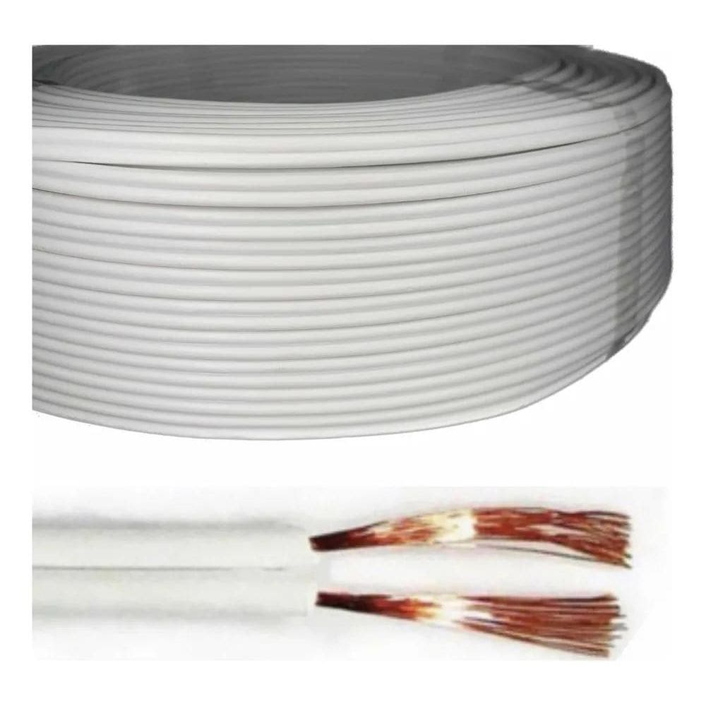 10X Fio Duplo 2X1,5Mm Rolo 100 Metros Cor Da Cober