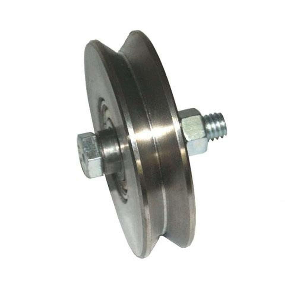 Roldana Ferro Maciça 100(4) Cantoneira Com Parafuso - Fabricação Em Tornos Cnc