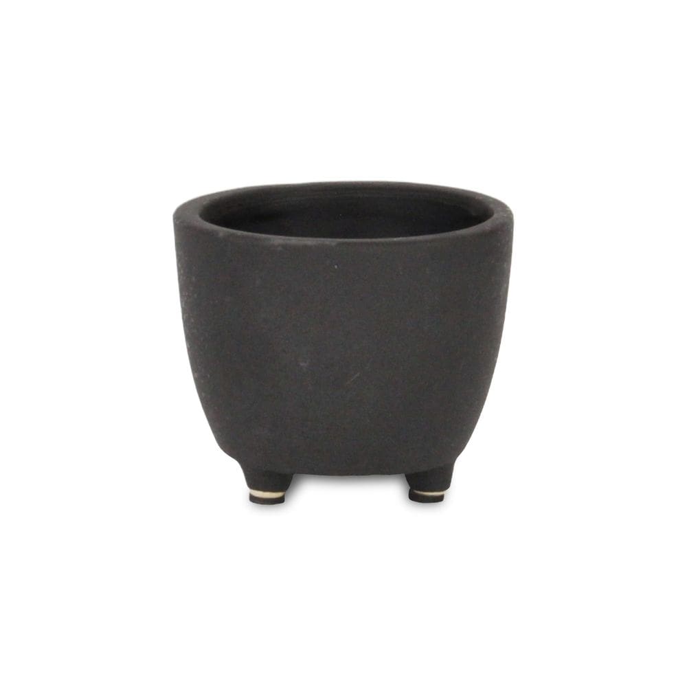 Planter Cheung`s Parlo Small Round Ceramic Grey Dark