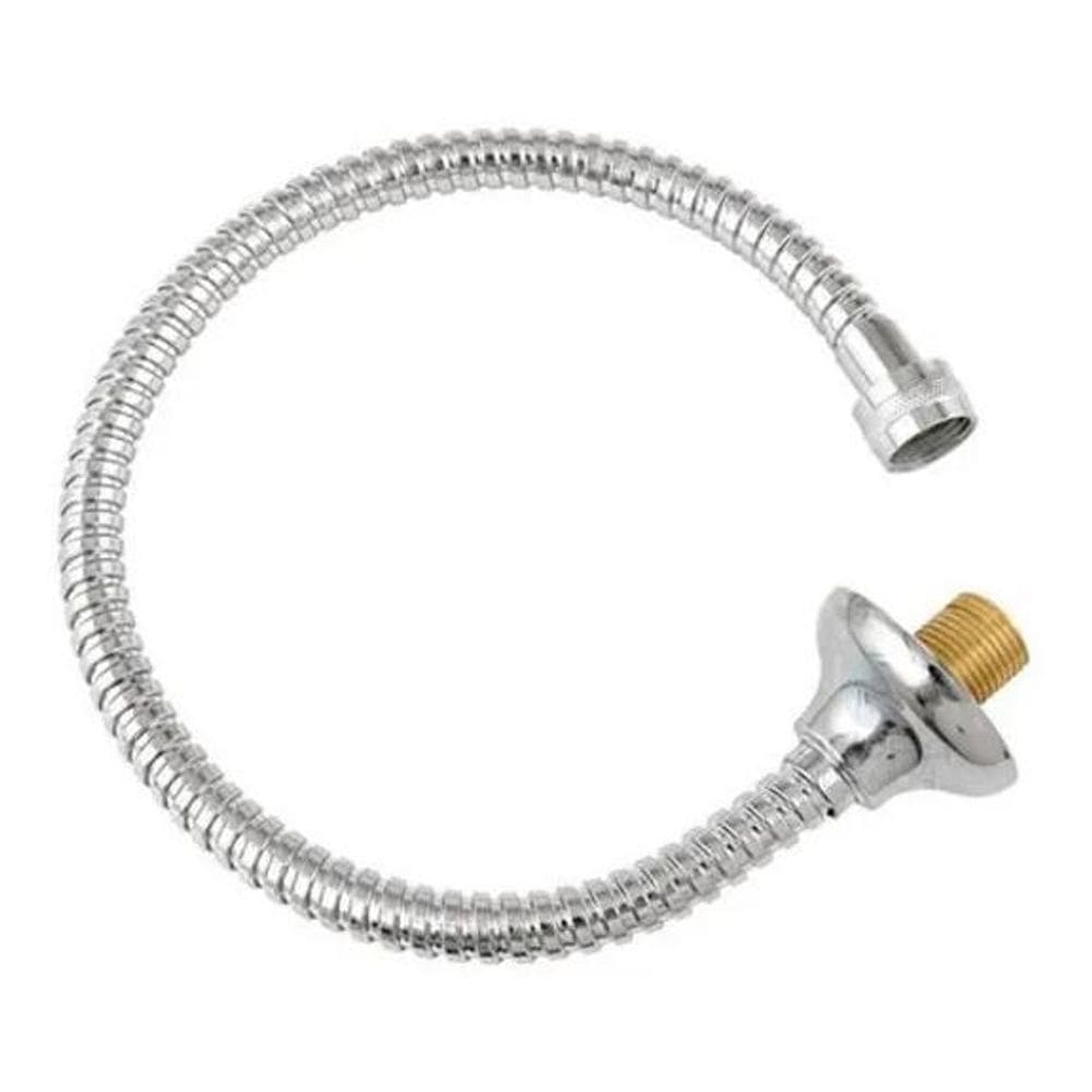 10X Engate Rabicho Mangueira Flexível Metal Cromado 60 Cm A