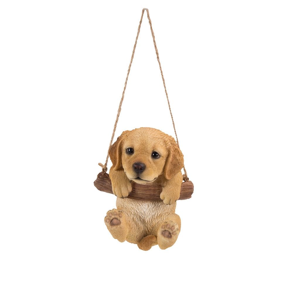 Estatueta Hi-Line 87704-I pendurada para cachorrinho Golden Retriever