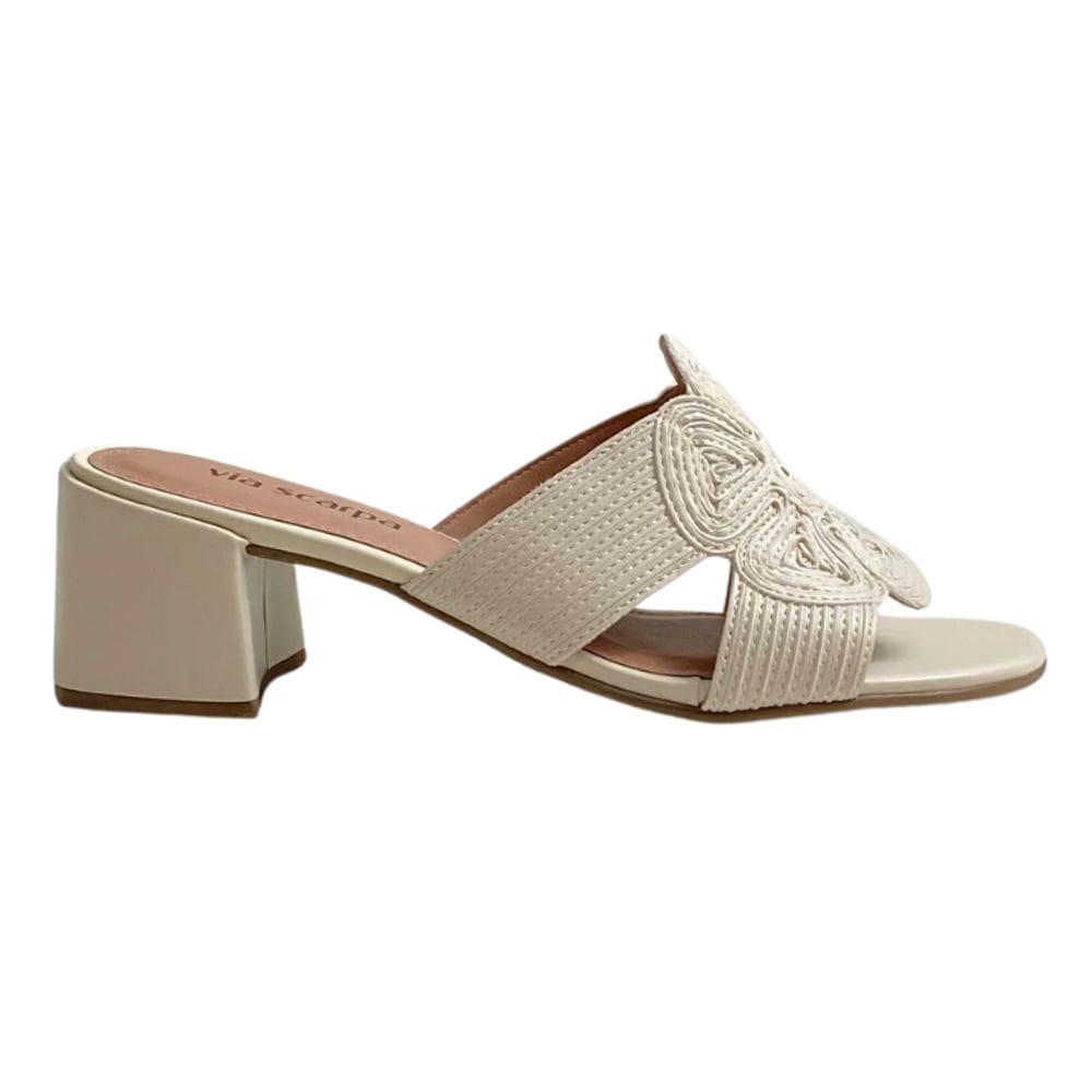 Tamanco Feminino De Salto Bloco Via Scarpa 1736.19096