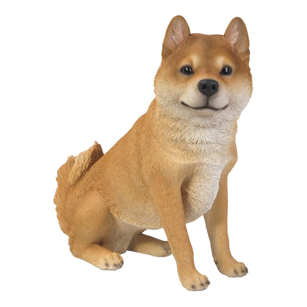 Estatua de Shiba Inu Sentado Hi-Line Gift Ltd en Poliresina