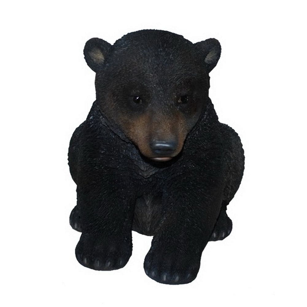 Estatueta Hi-Line Gift Ltd Black Bear Cub Sitting 42x34x30 cm