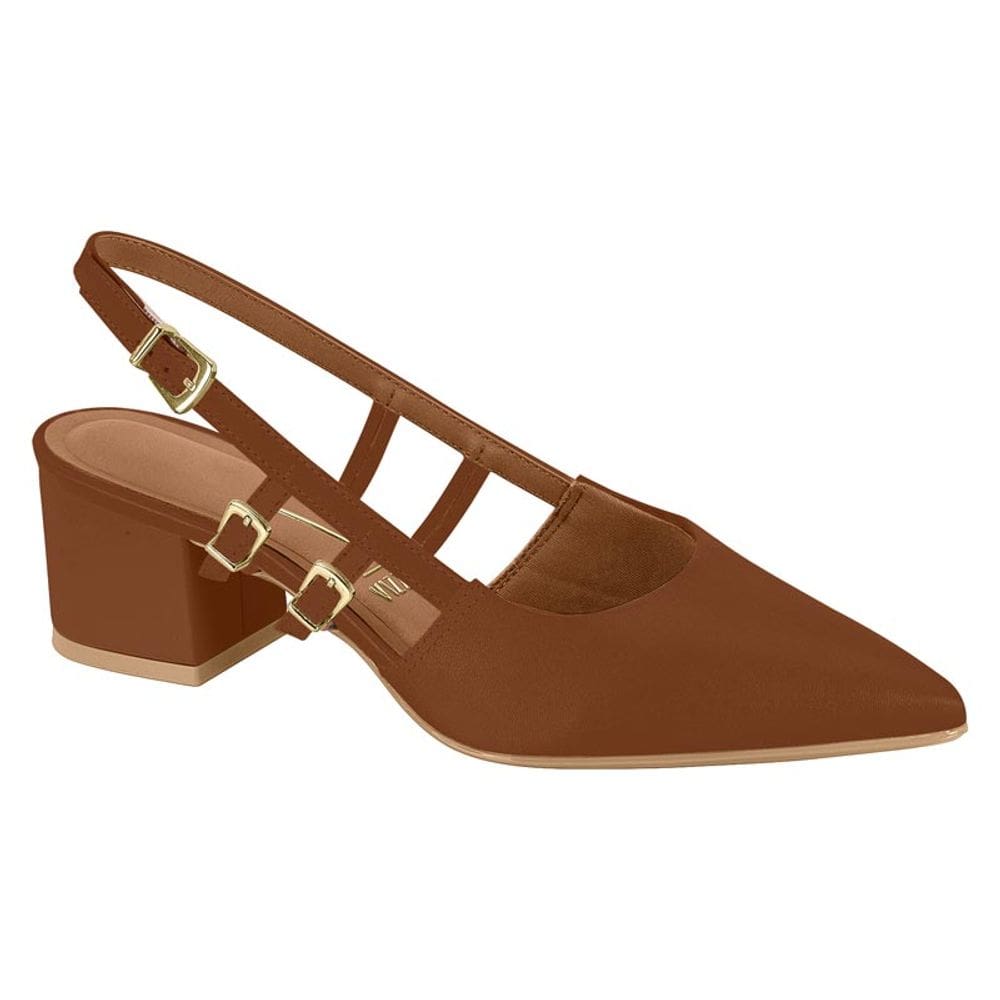 Scarpin Feminino Slingback Salto Bloco Vizzano 1220.381.7286