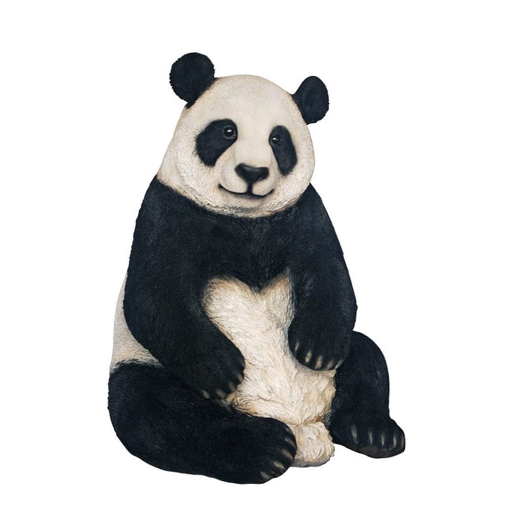 Estatueta sentada Funko Panda pintada à mão 43x39x51 cm