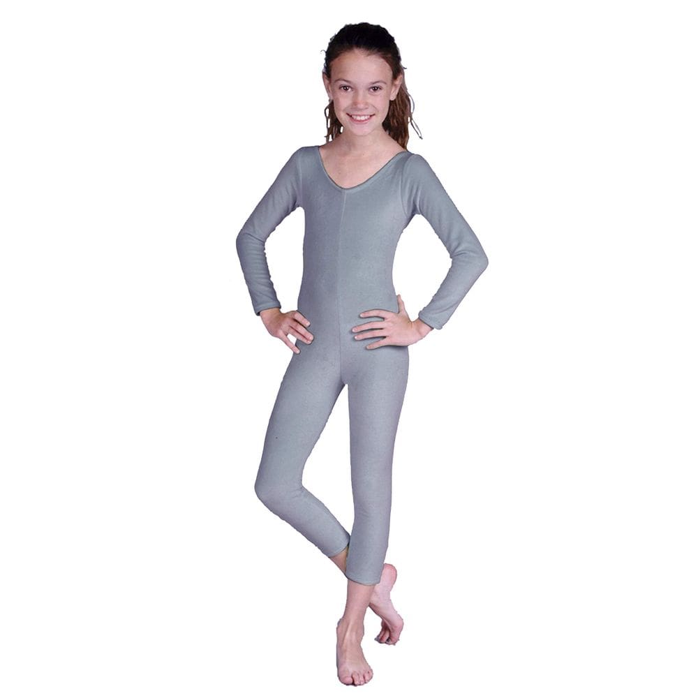 Unitard RG Costumes, veludo, cinza, tamanho XS, 3-4 anos