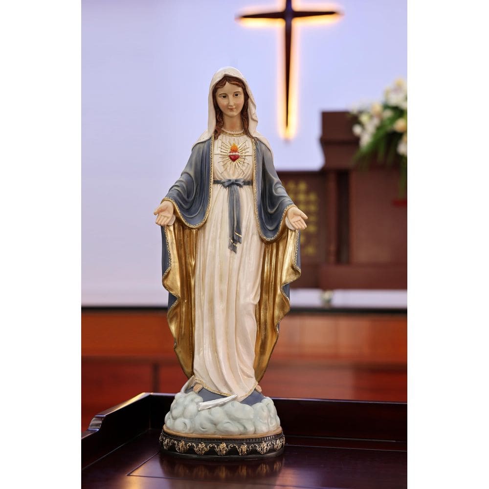 Estatueta Hi-Line Gift Ltd. Estátua do Sagrado Coração de Maria de 61 cm