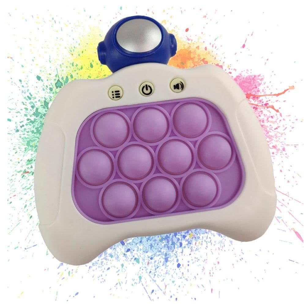 Pop It Mini Game Interativo 4 Modos Som Luzes Astronauta Fidget Sensorial Anti desconforto Ansiedade