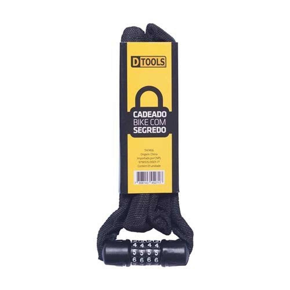 Cadeado Para Bike 5 X 1200mm Anti-roubo - Dtools