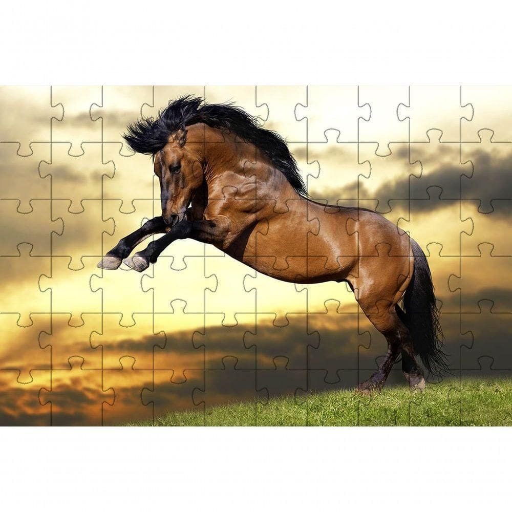 Quebra-cabeça Educativo 500 Peças Lindos Cavalos Que Encantam E Ensinam