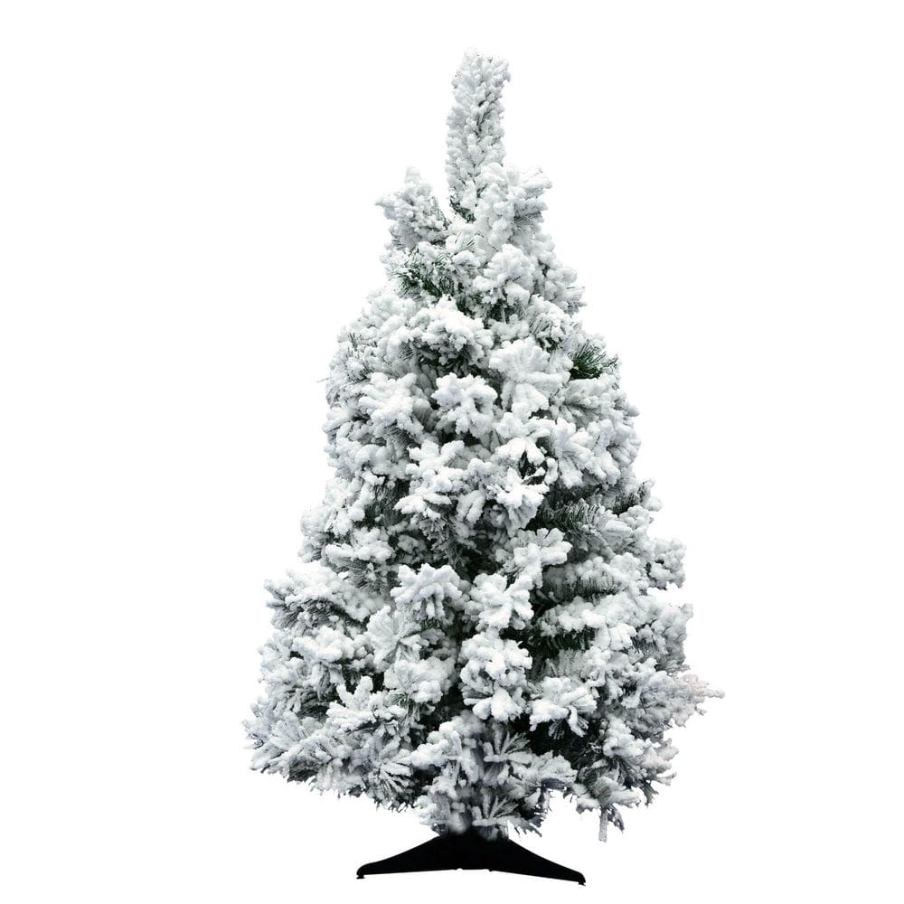 Árvore artificial Vickerman Flocked Alaskan 91 cm sem iluminação