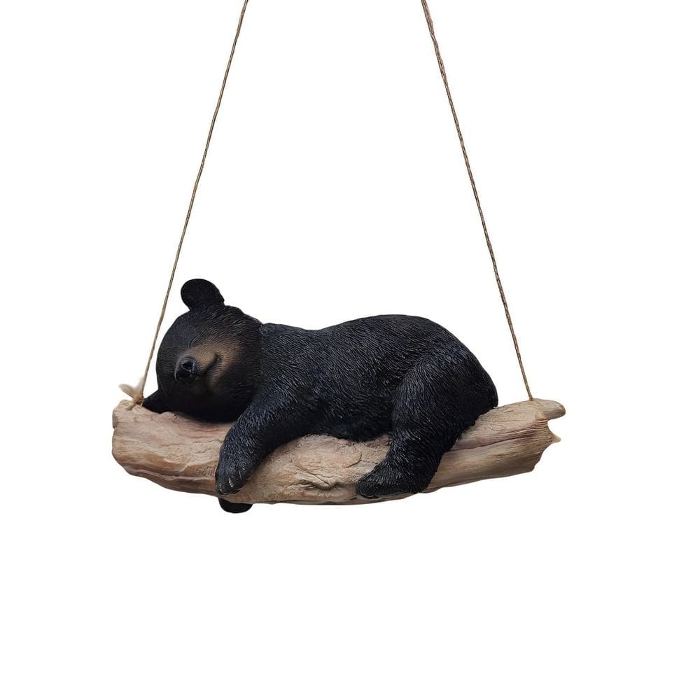 Filhote de urso preto suspenso Sculpture Hi-Line Gift Ltd 19x10x7 cm