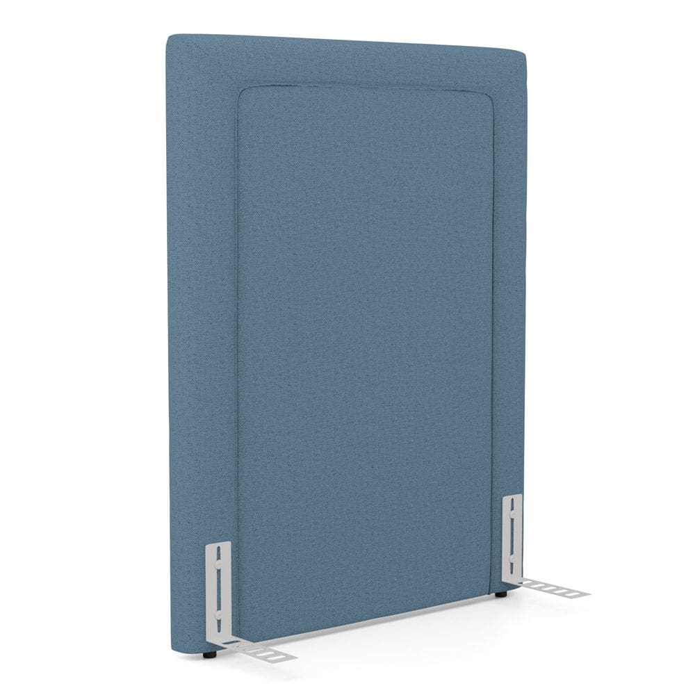 Cabeceira Cama Box Solteiro Alba 90cm com Frame Linho Azul - Abmaza