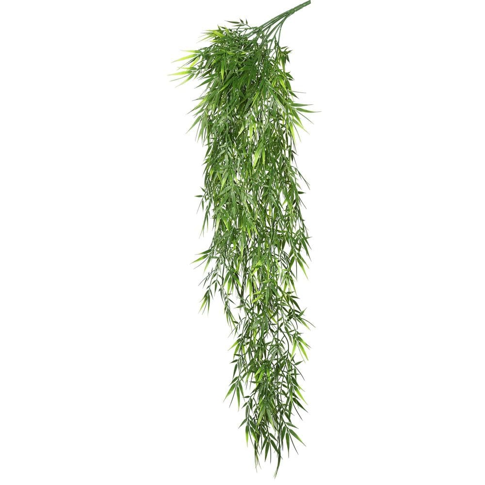 Planta artificial Vickerman Mini Bamboo Leaf Bush, pacote com 2 unidades, 84 cm