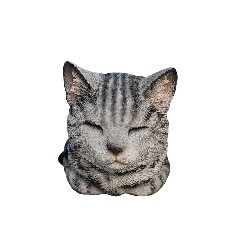 Estatueta Hi-Line Gift Ltd. Tabby Black Polyresin Cat 19x11x11cm