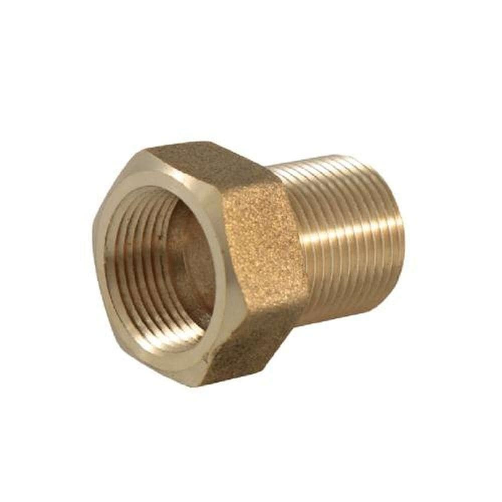 Aumento Curto 1-2`` Latão Real Metais