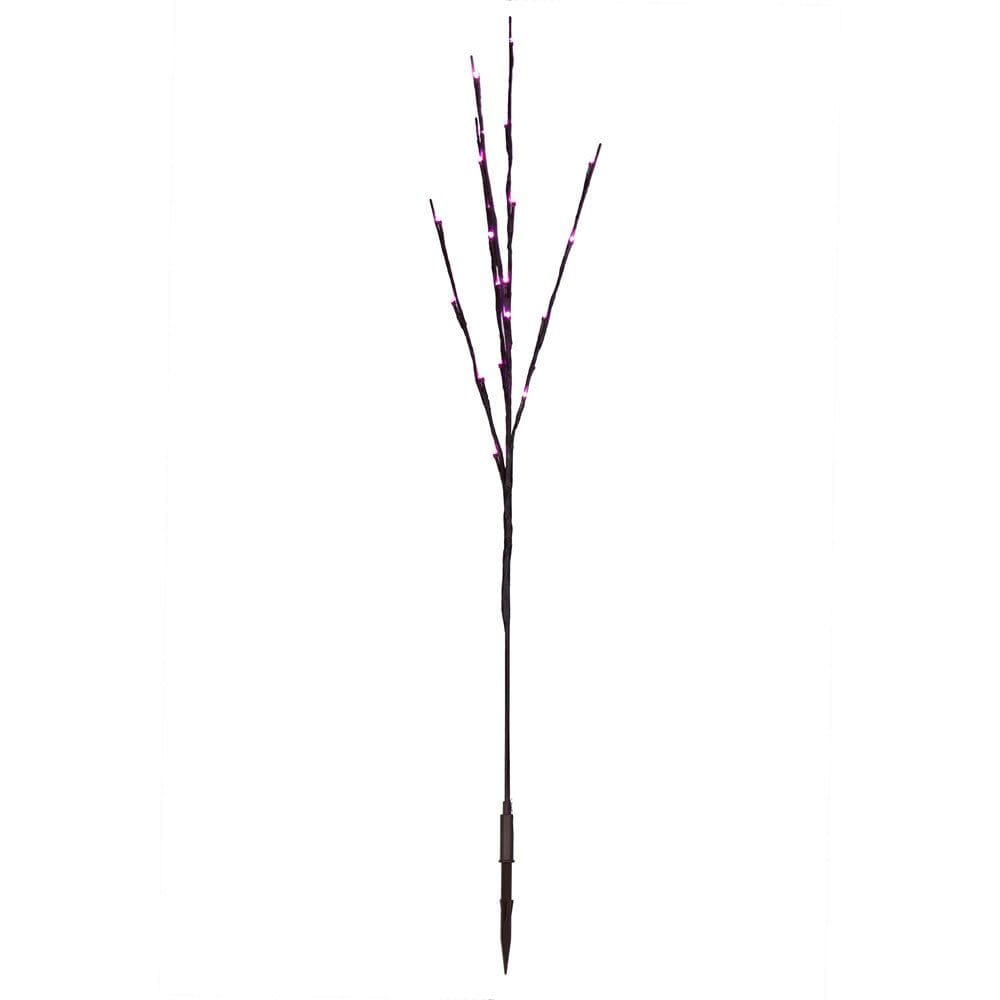 Luz de corda Vickerman X15B609 60 luzes LED rosa Twig Lights