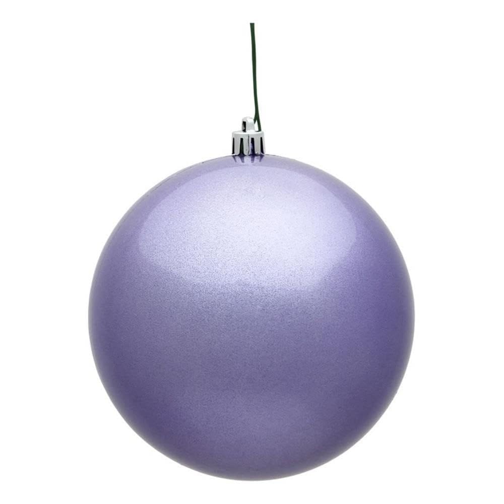Enfeite suspenso Vickerman 15 cm Candy Lavender Purple, conjunto de 4