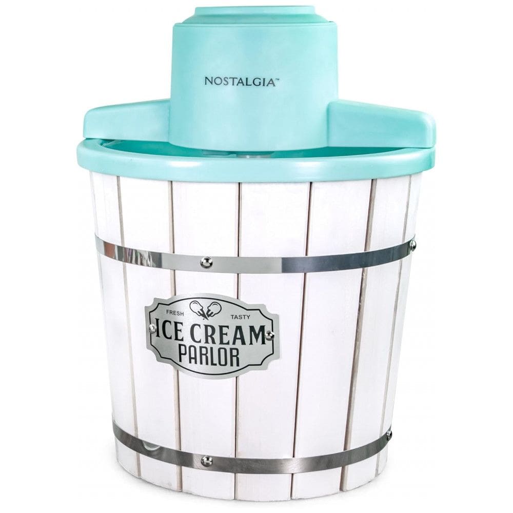 Máquina de Sorvete Elétrica Estilo Parlor Nostalgia, Sorvete Macio à Moda Antiga que Faz Frozen Yogurt ou Gelato em Minutos