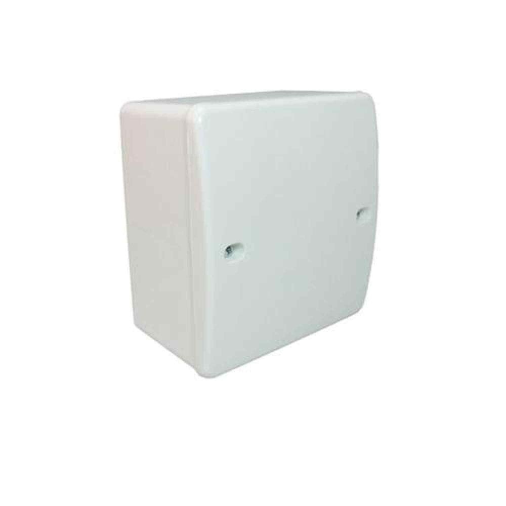 Caixa De Passagem Plástica 15x14cm Sobrepor - Tampa Branca 90x140x150mm