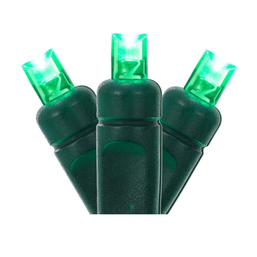 Luz de corda Vickerman X6G6104 100 LED verde de grande angular