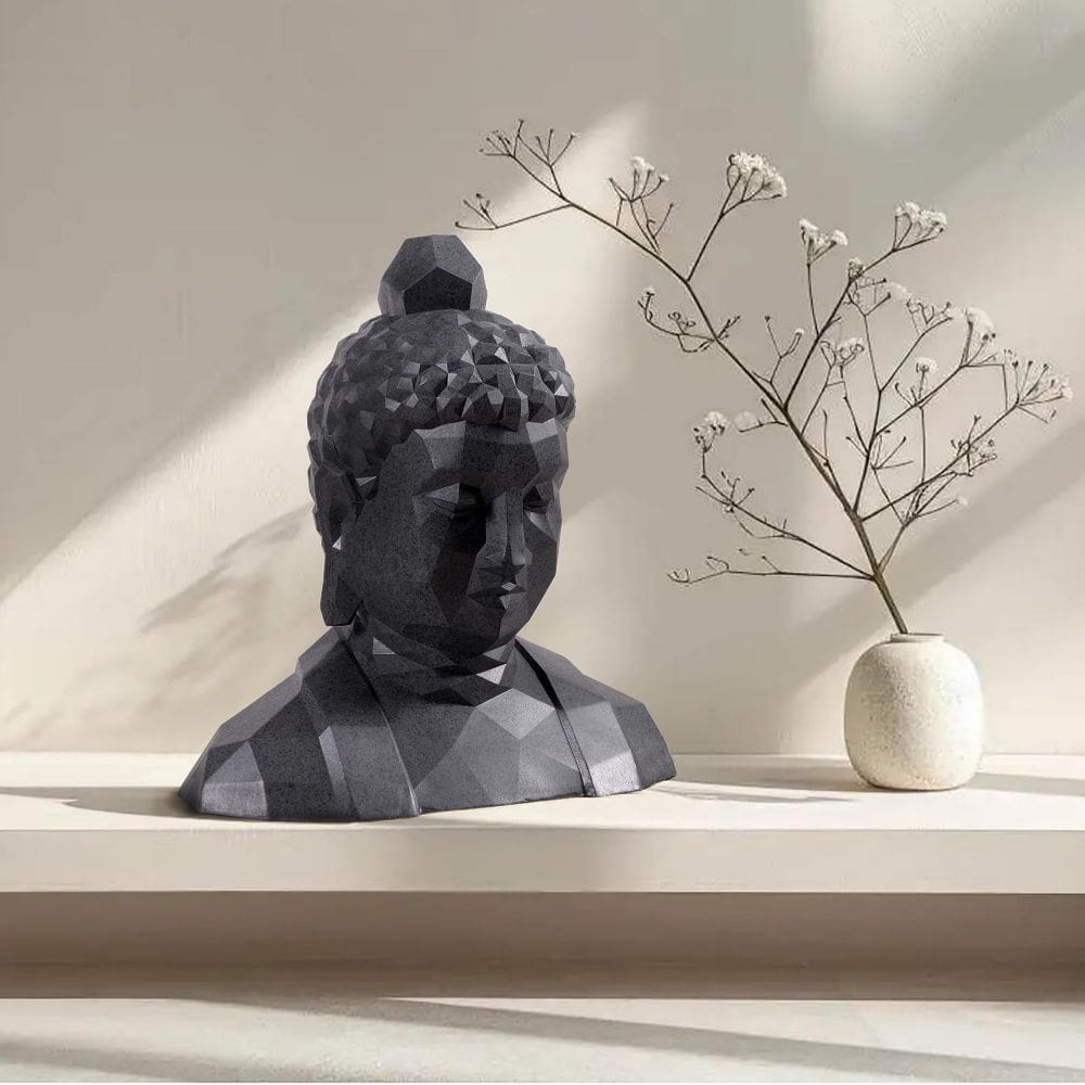 Estatueta de cabeça geométrica de Buda Hi-Line Gift Ltd.