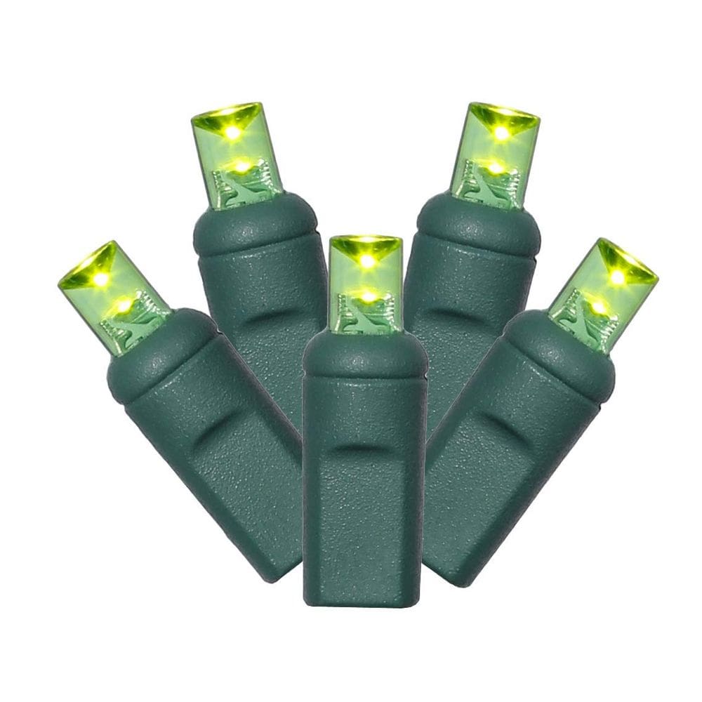 Luzes de corda LED de grande angular Vickerman 70 Lime, fio de 11 m