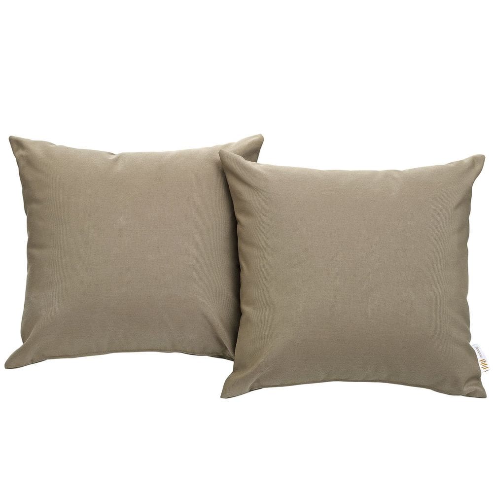 Almofada Modway Convene Outdoor Patio 44x44 cm Mocha Set 2