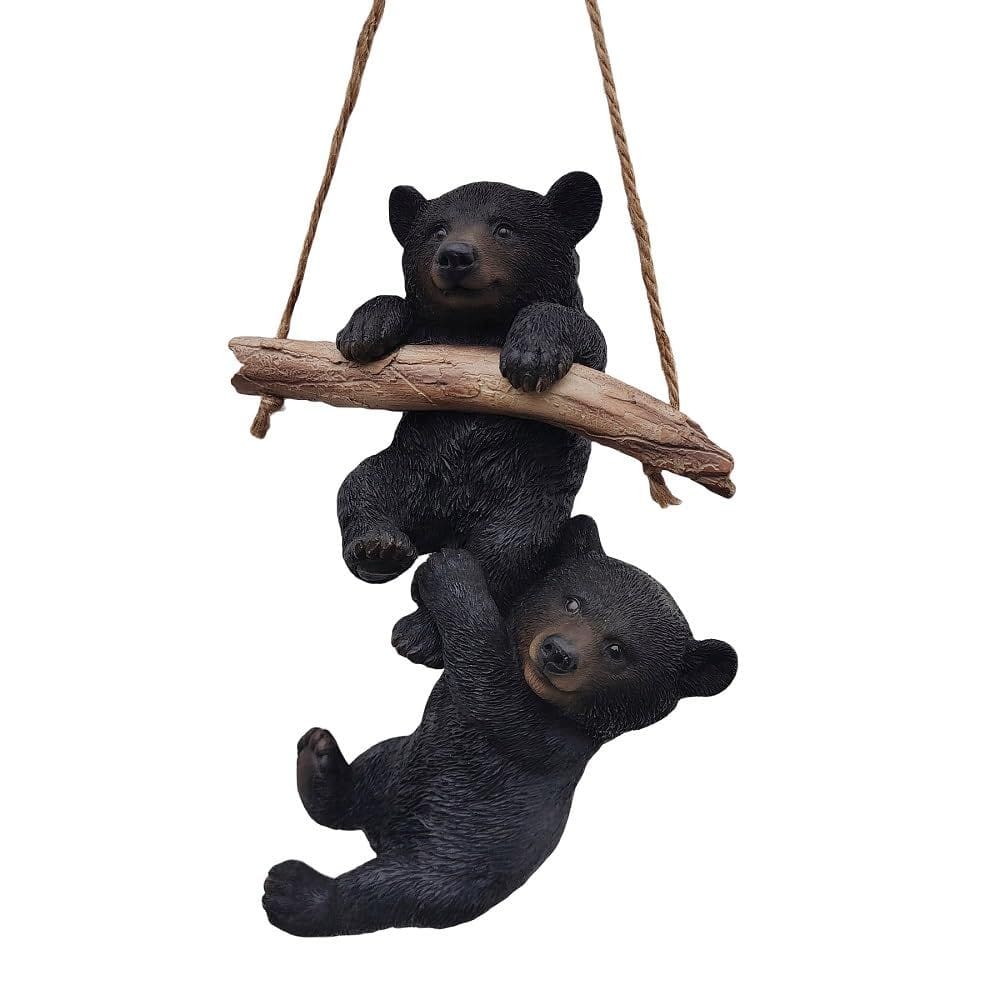 Estatueta Hi-Line Gift Ltd Hanging Bear Cubs Polyresin 23x15x8 cm