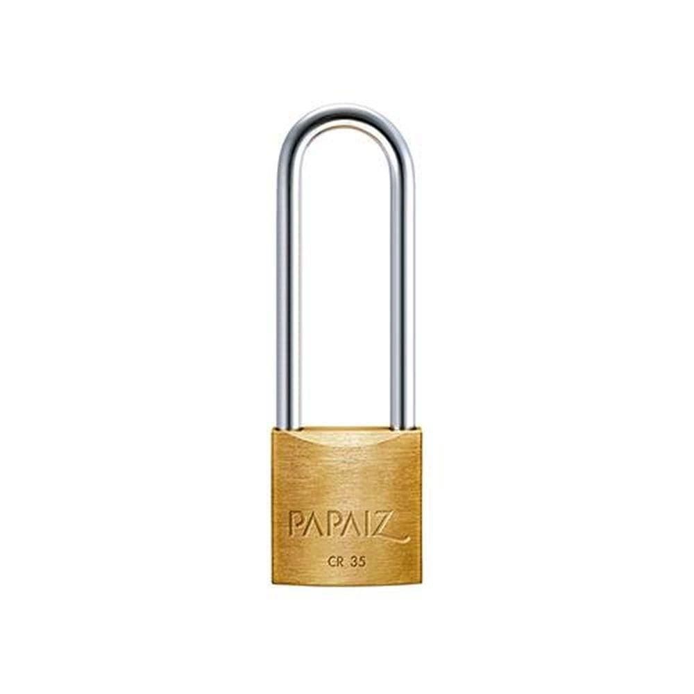 Cadeado Papaiz Haste Longa 35-70mm Em Aço Inox, Zamac, Latão E Aço Carbono