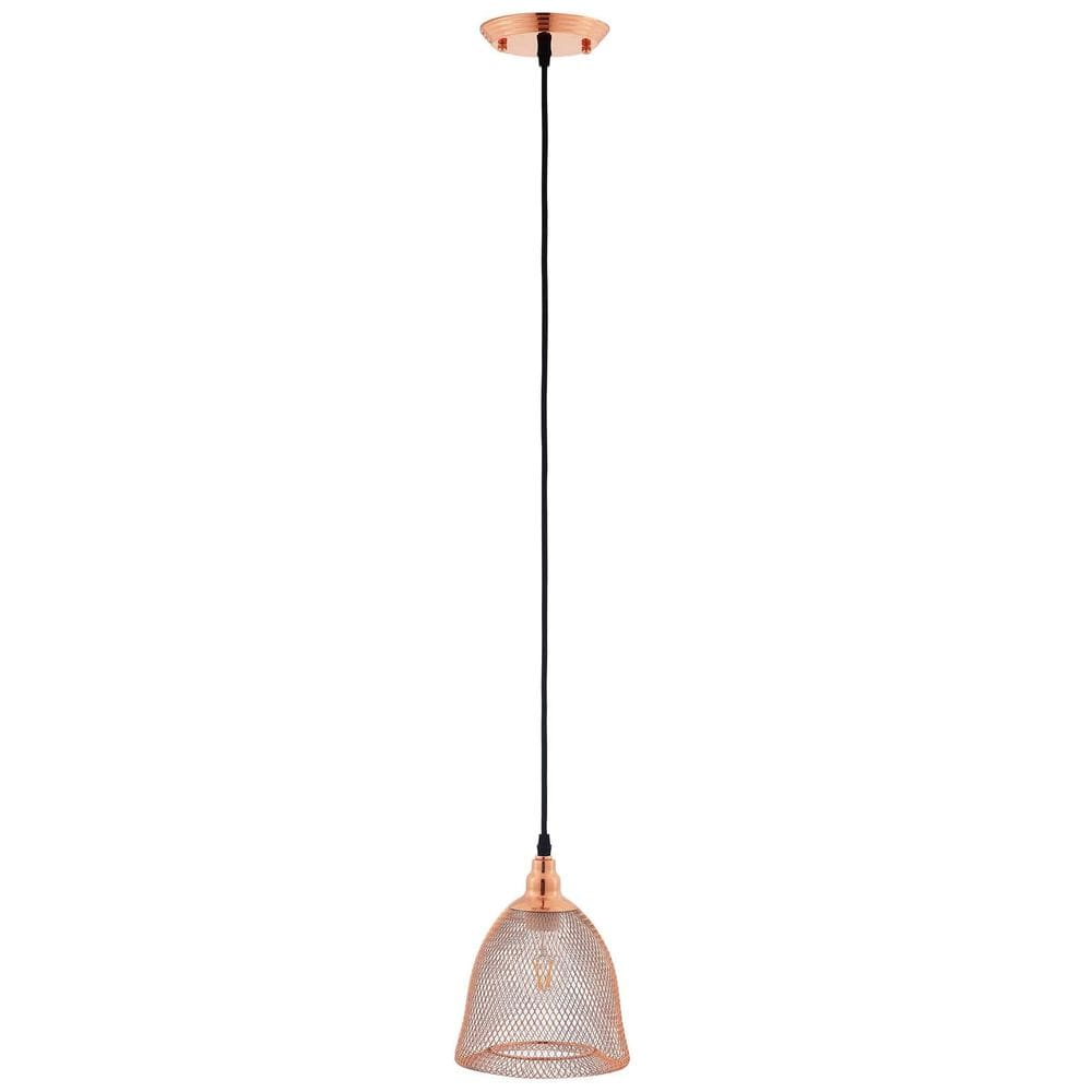 Lámpara de Techo Modway Glimmer con Pantalla en Forma de Campana de 7” Oro Rosa