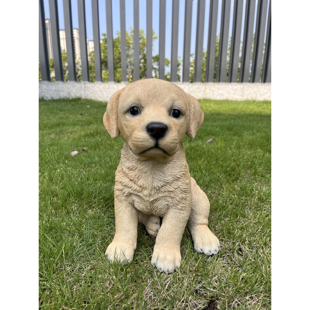 Sculpture Hi-Line Gift Ltd. Estátua de cachorrinho labrador de 25 cm