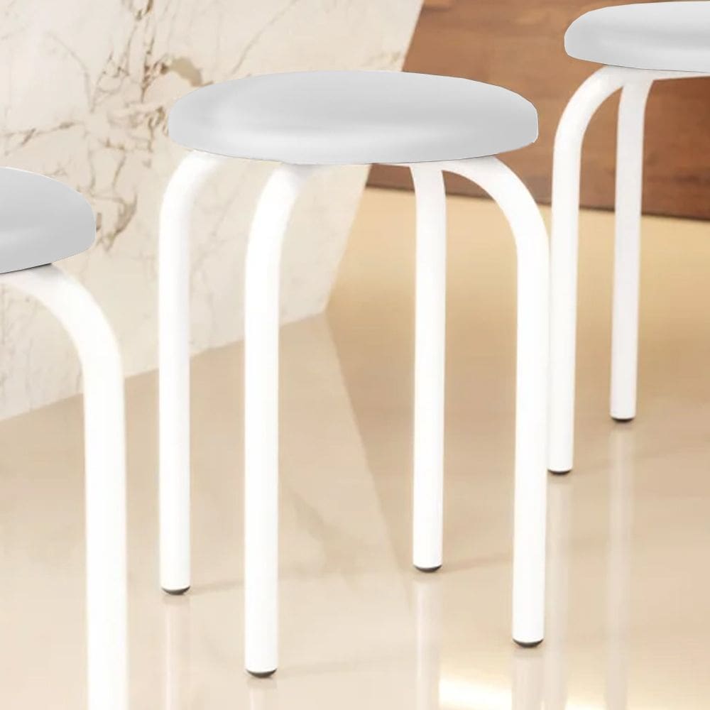 Banqueta Cozinha Baixa Empilhável Industrial Jully D03 -D`Rossi