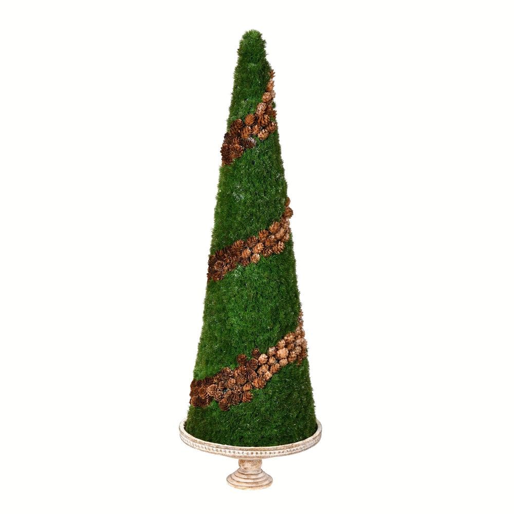 Cone de cedro artificial Vickerman 91 cm com pinhas