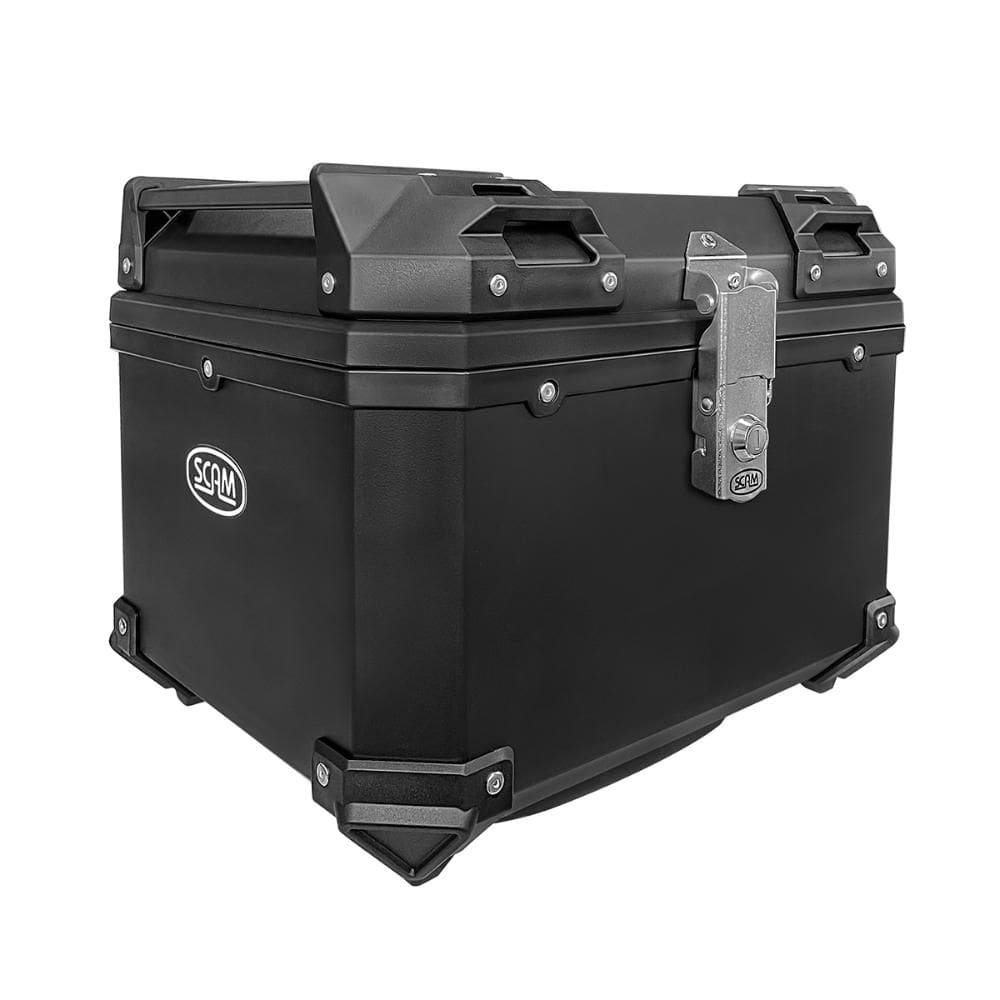 Baú Traseiro Scam 42 litros Economy Moto Bauleto com Base