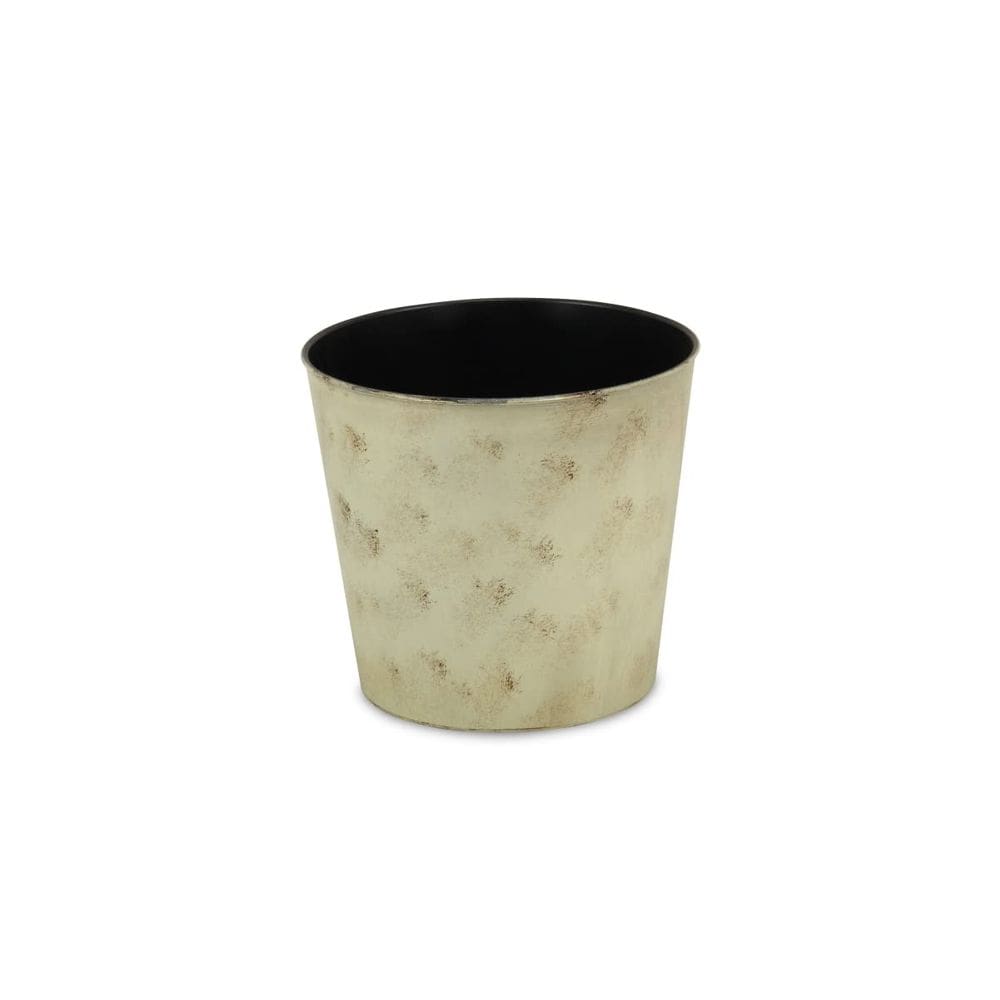 Plantador Cheung`s Modern Round 23 cm de plástico cinza