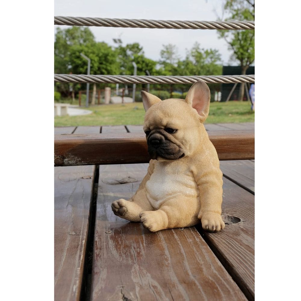 Estatueta de cachorrinho de buldogue francês Hi-Line Gift Ltd