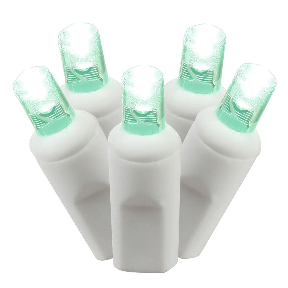 Luzes de corda LED de grande angular verde claro Vickerman 100