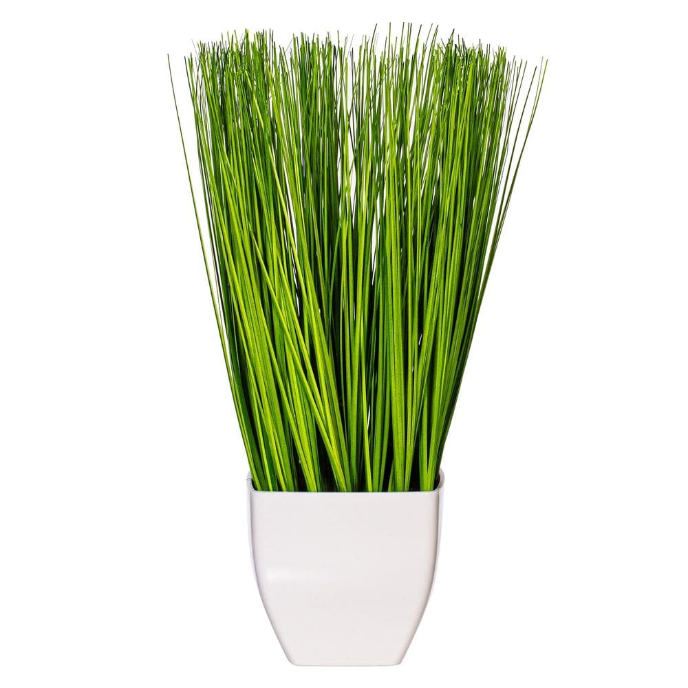 Vaso de grama verde interno de 42 cm para plantas artificiais Vickerman