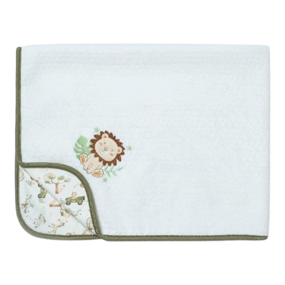 Manta para Bebê Malha Matelassê Big Friends Verde - Hug