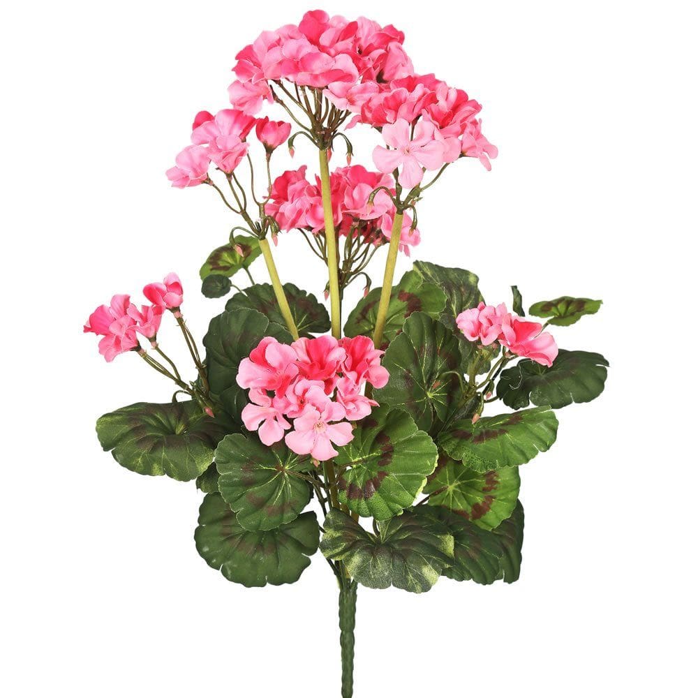 Arranjo floral artificial Vickerman Geranium Bush Pink