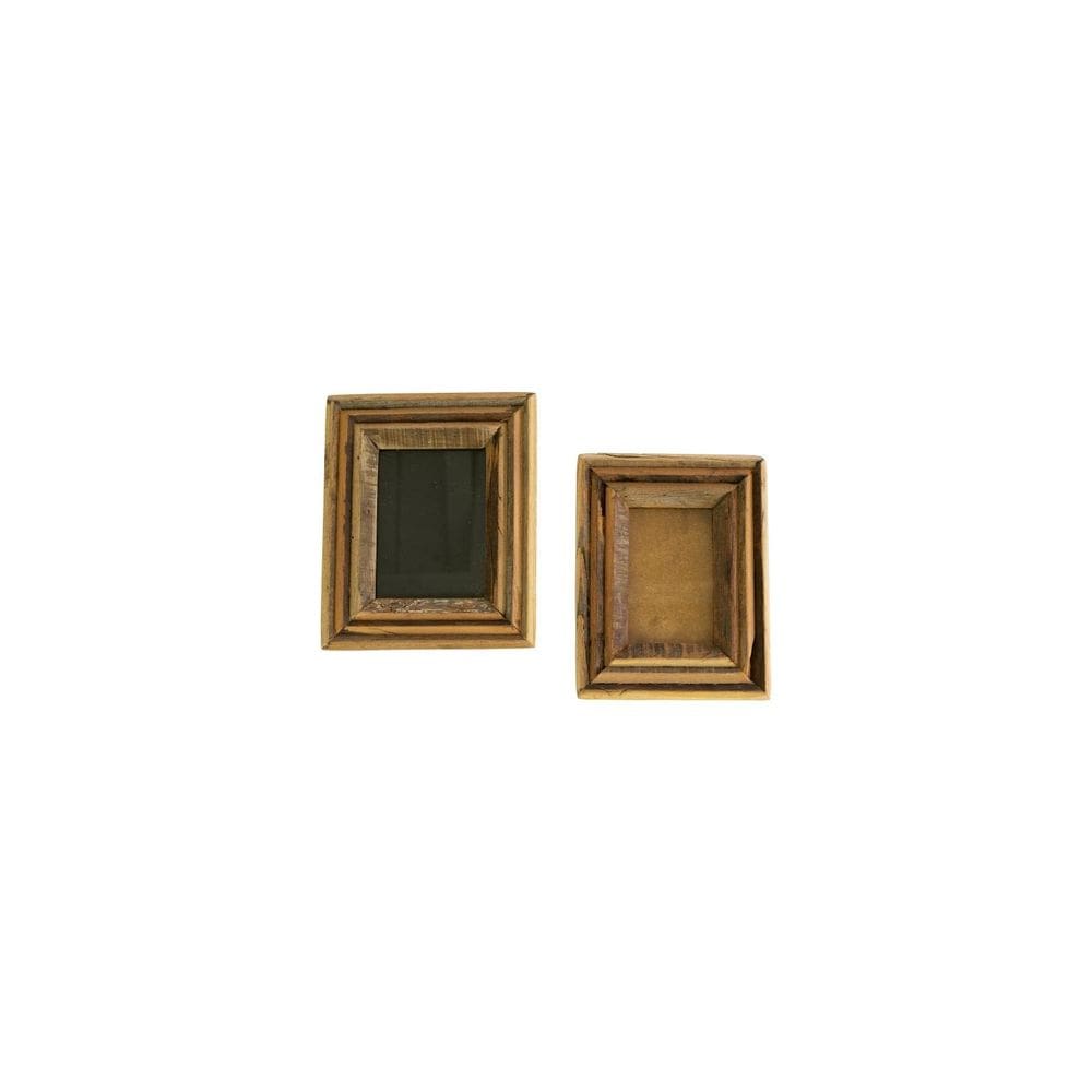 Set de 2 Marcos para Fotos Kalalou NMCC1150 de Madera 30x25 cm