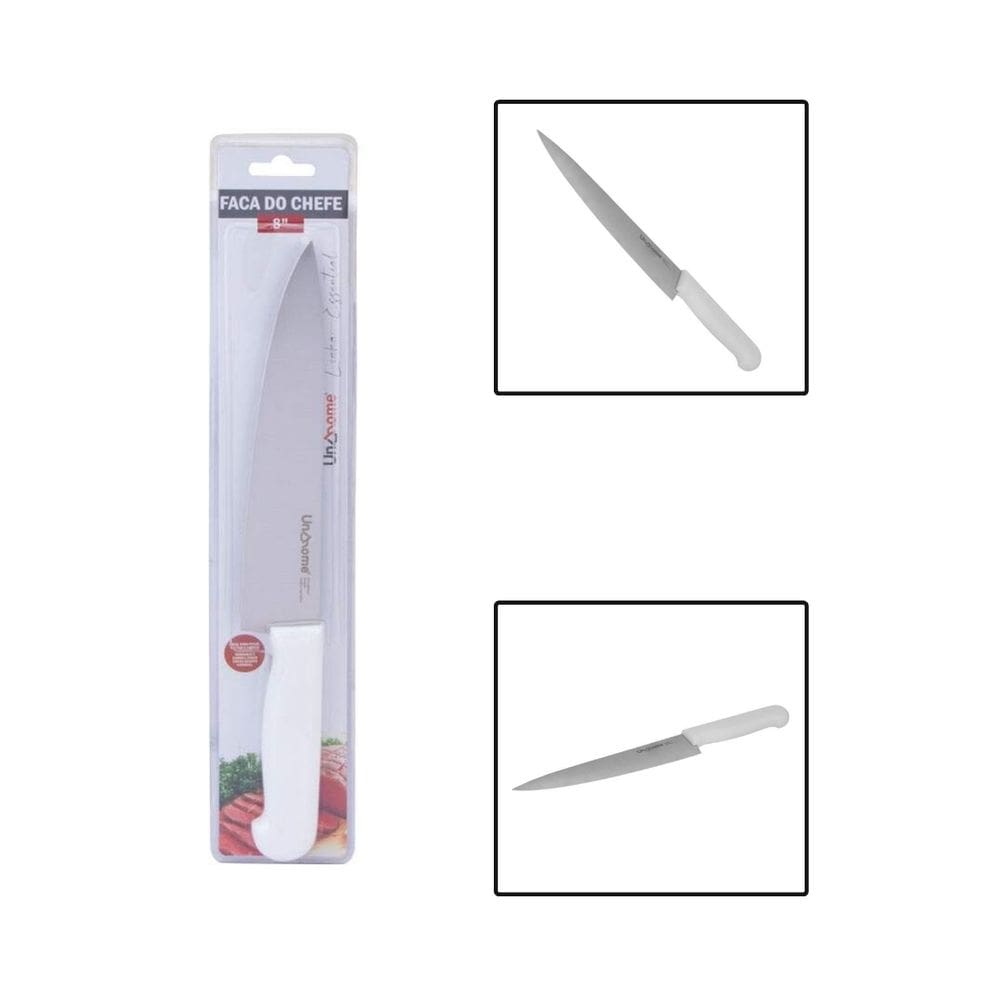 Faca Do Chef Profissional Aço Inox 8” Linha Essential