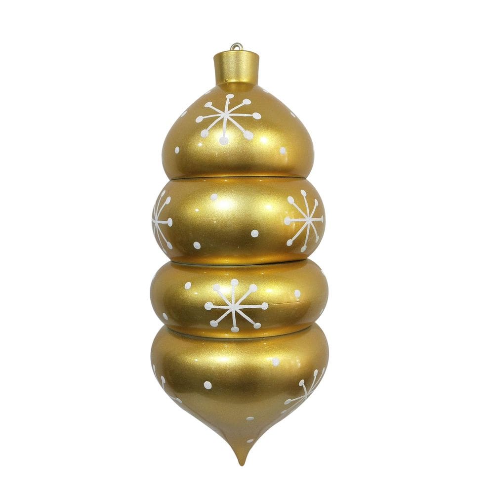 Enfeite suspenso Vickerman 54,6 cm Gold Candy Snowflake