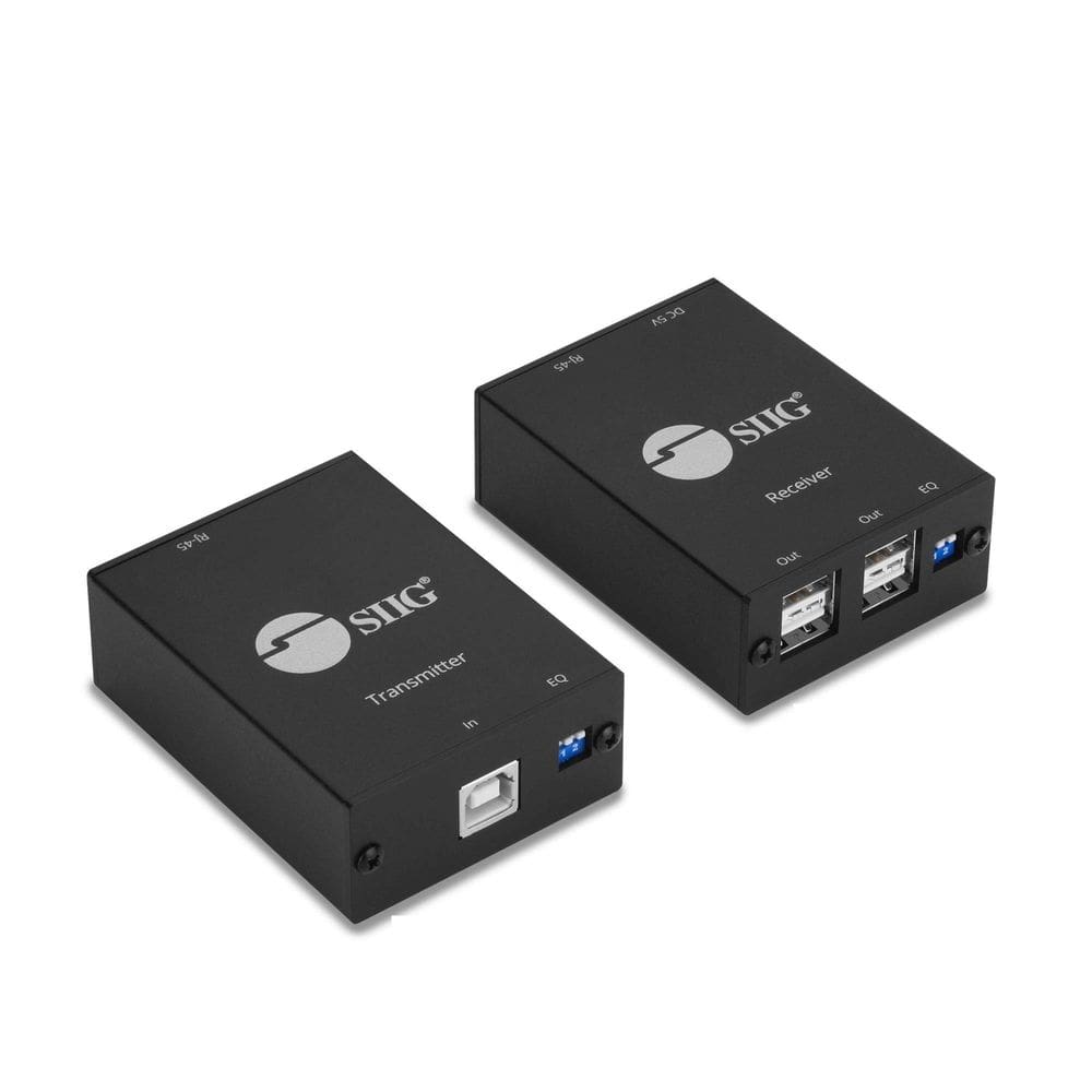Extensor USB 2.0 SIIG JU-EX0311-S1 80 m Plug & Play de 4 portas