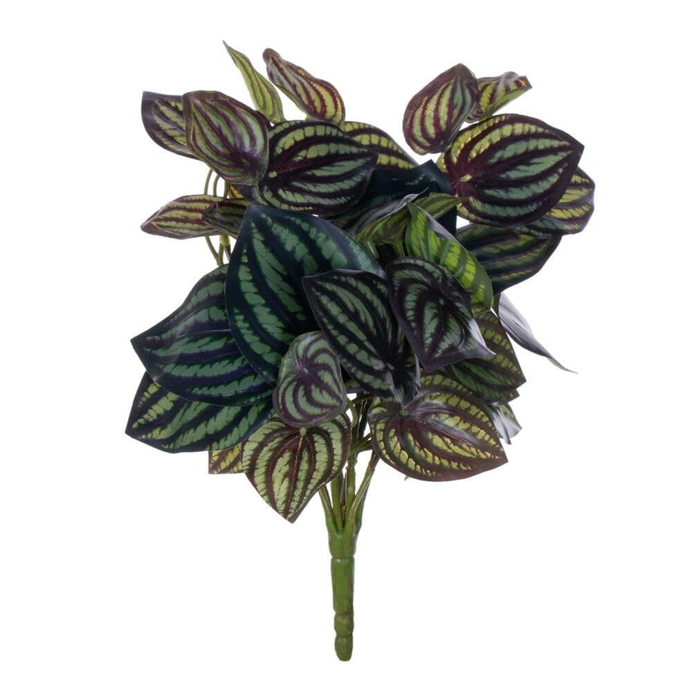Escova UV artificial Peperomia Piccolo, 28 cm, verde, pacote com 2
